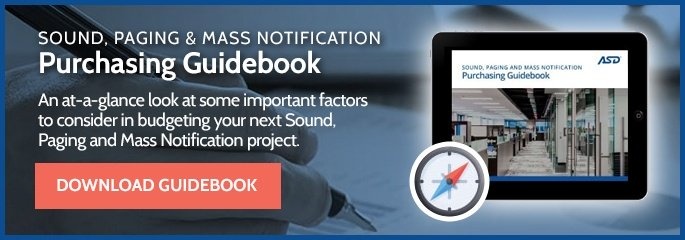 Download the Sound, Paging & Mass Notification Purchasing Guidebook Today