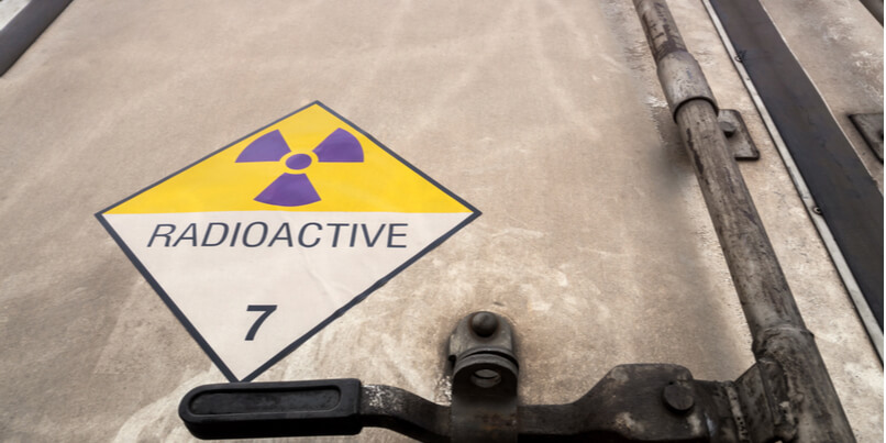 What are the safety risks when transporting radioactive materials 