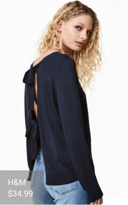 tie-back top from H&M