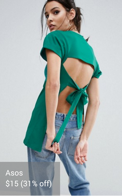 tie-back top from Asos