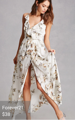 ruffled wrap dress from Forever21