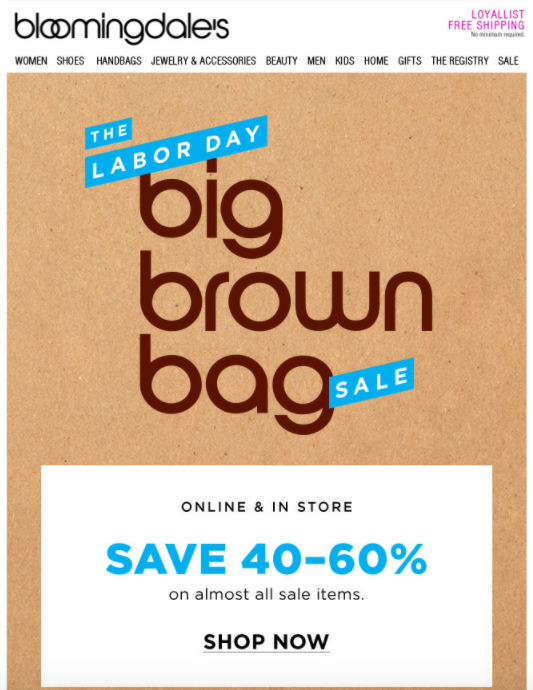 bloomingdales labor day