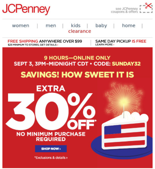 jcpenney labor day