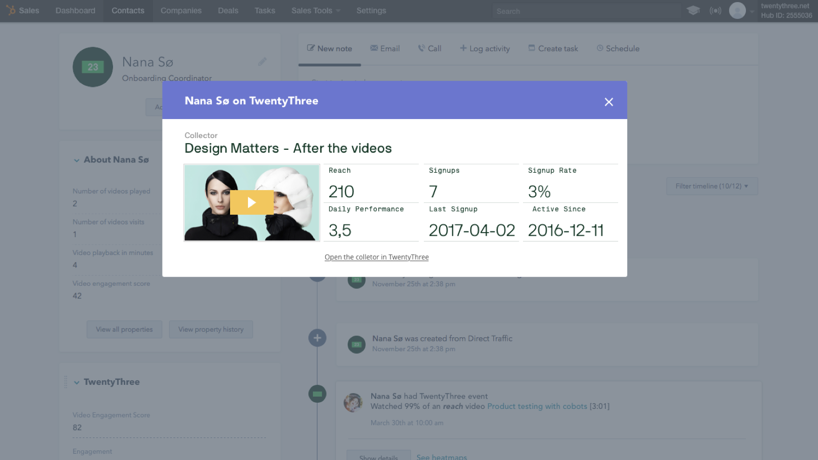 TwentyThree HubSpot Integration | Connect Them Today