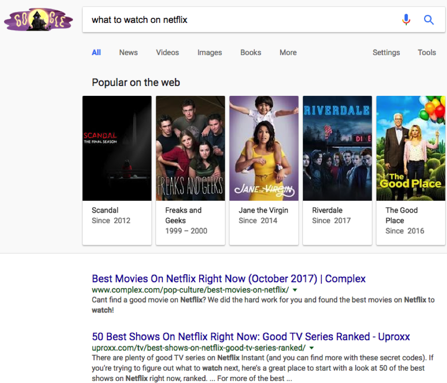 Netflix Google Search