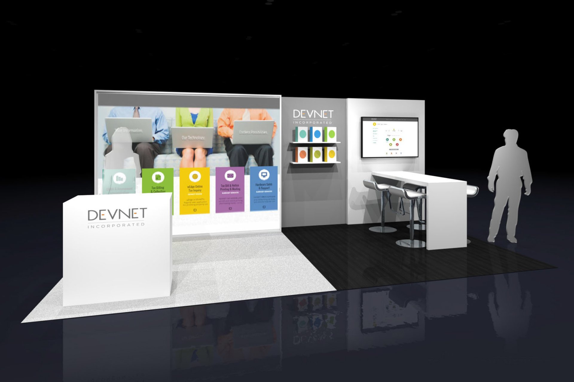 Custom Trade Show Booth Builder, Exhibits on Rent