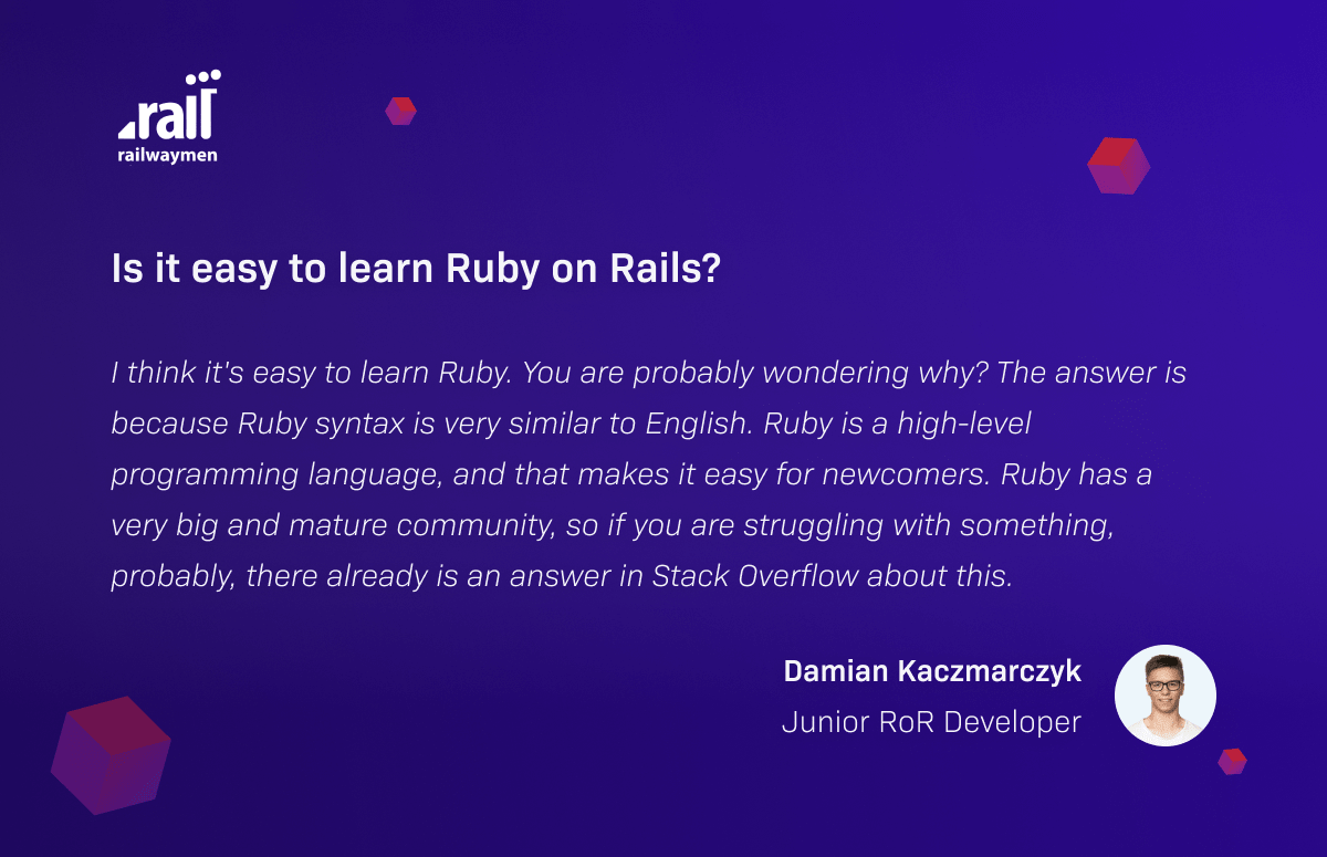 Is it easy to learn Ruby on Rails?