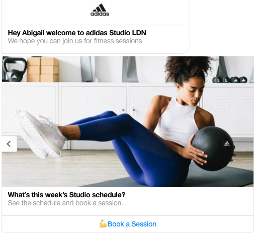 adidas chat bot studio London