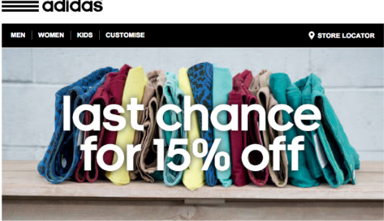 adidas welcome series_ecommerce marketing_lifecycle marketing 