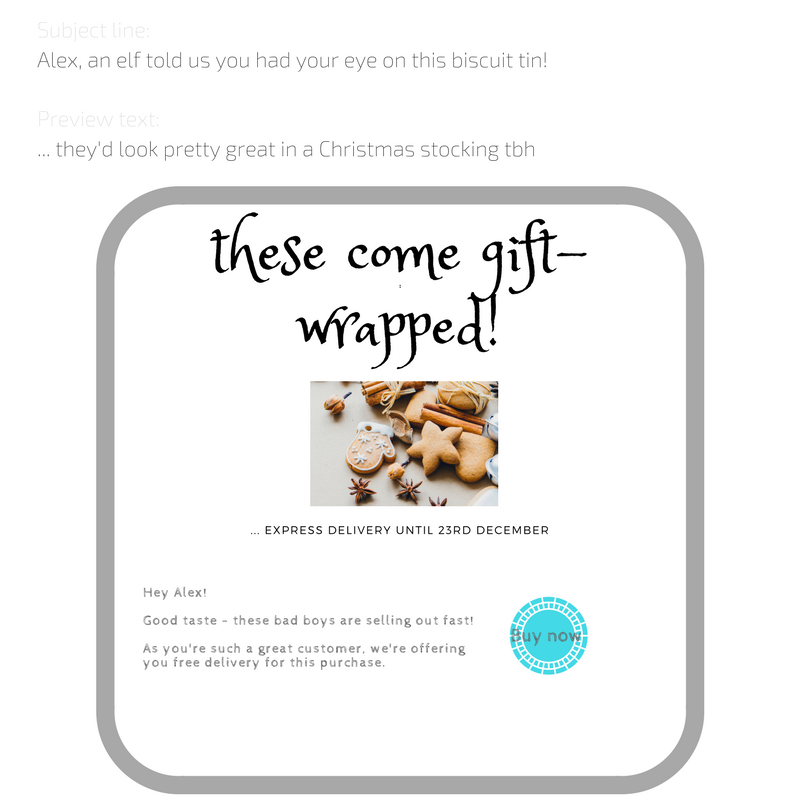 example festive browse abandonment_ December email marketing