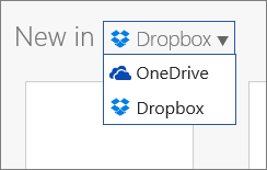 New in OneDrive and Dropbox