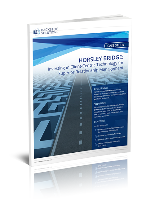 Fund Of Hedge Funds CRM Software Backstop Solutions