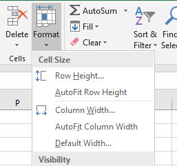 Auto spacing in Excel