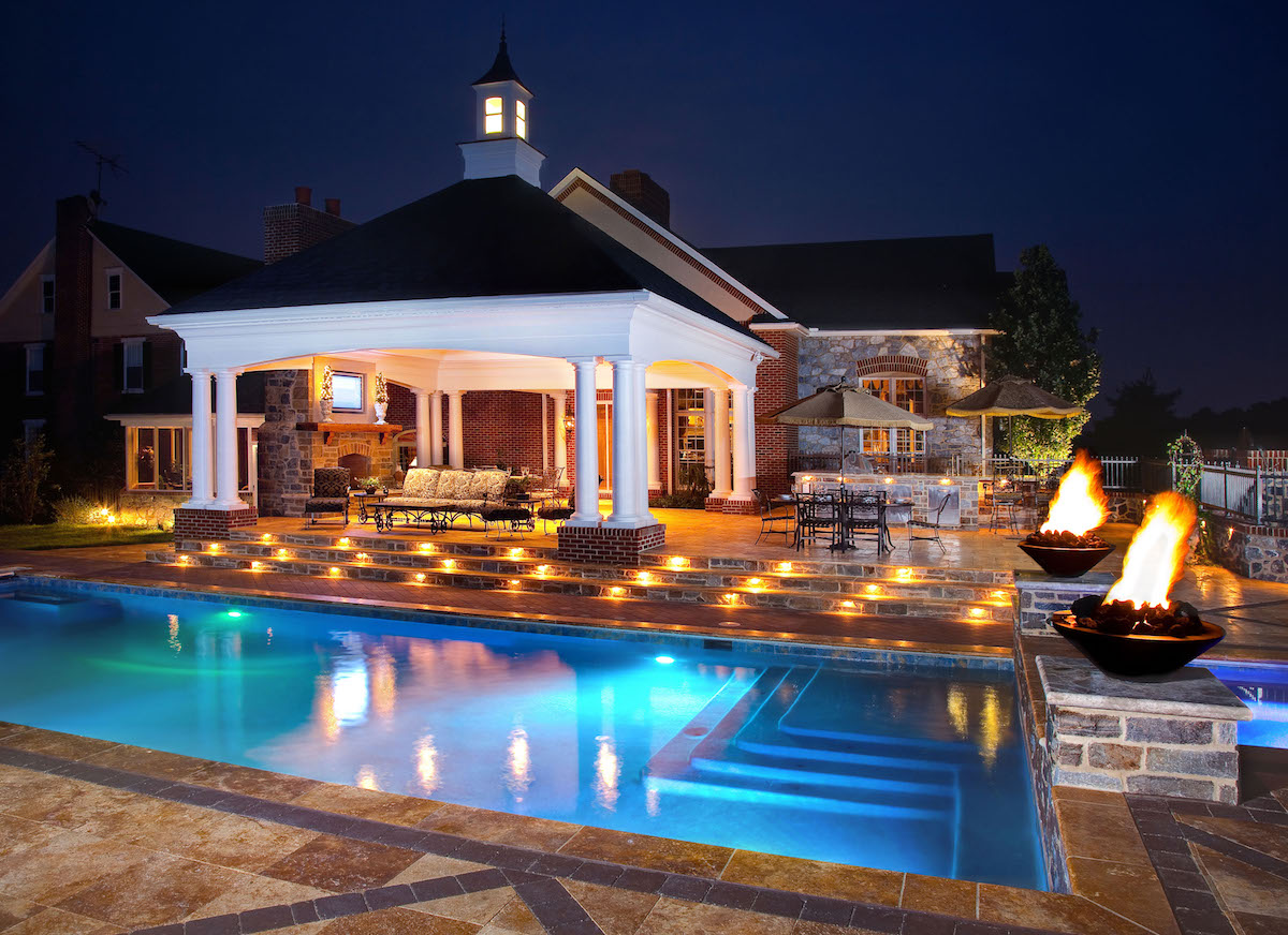 pool area lighting