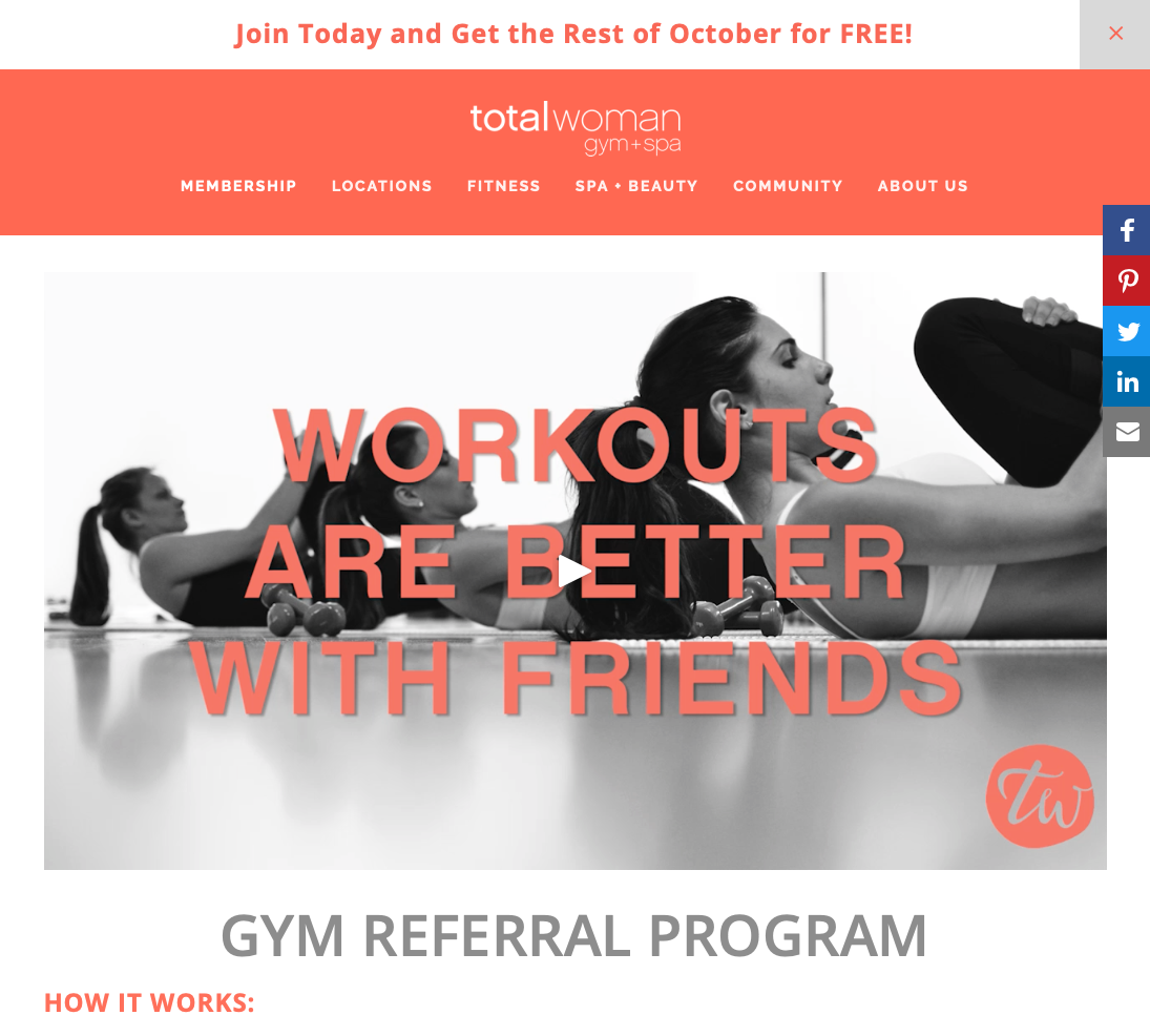 Total Women Customer Referral Program