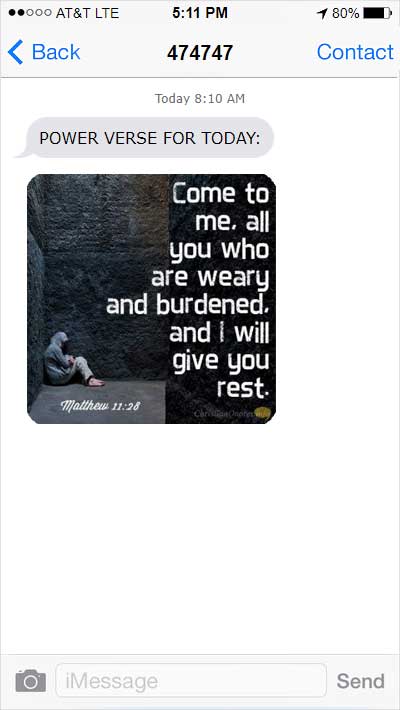 church texting app Inspirational