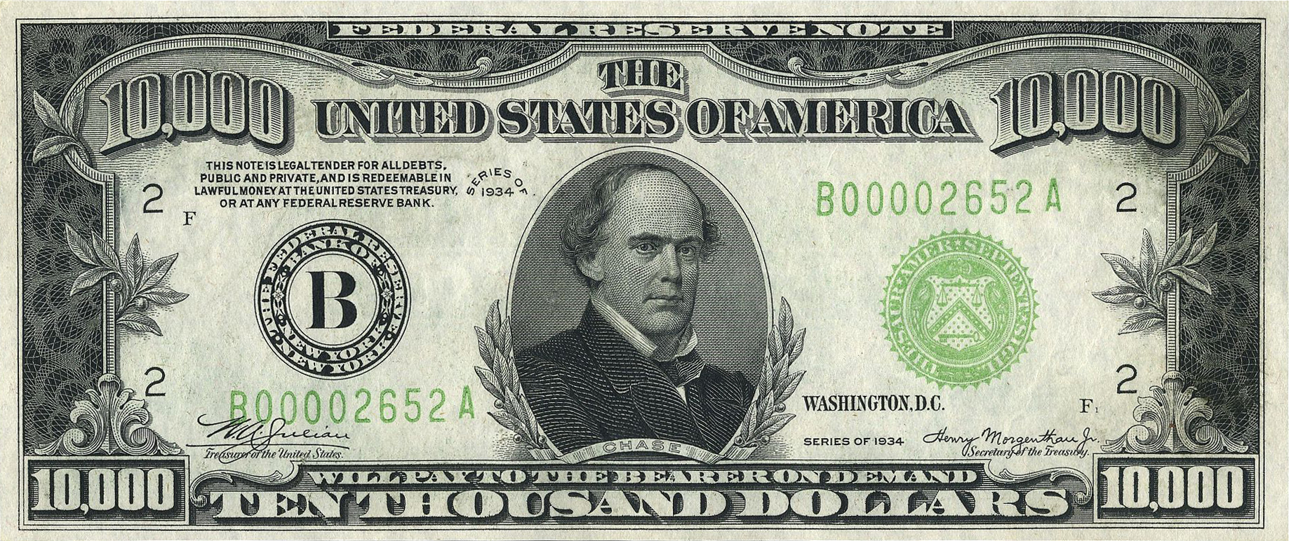 10000 US Note