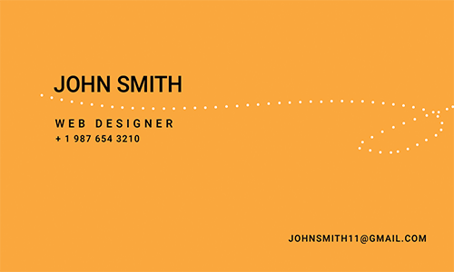 visiting card samples