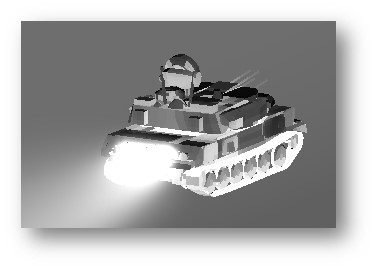 Zsu tank in MWIR band