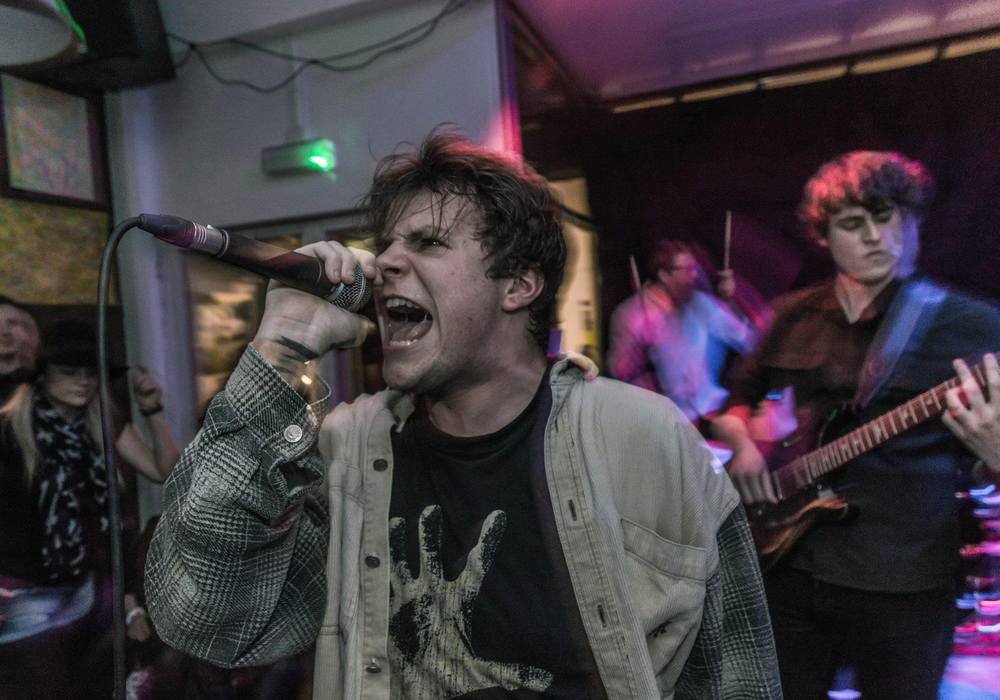 dBs Music Cornwall student Sam Damarell with For The Oracle [Photo - Craig Taylor Broad}