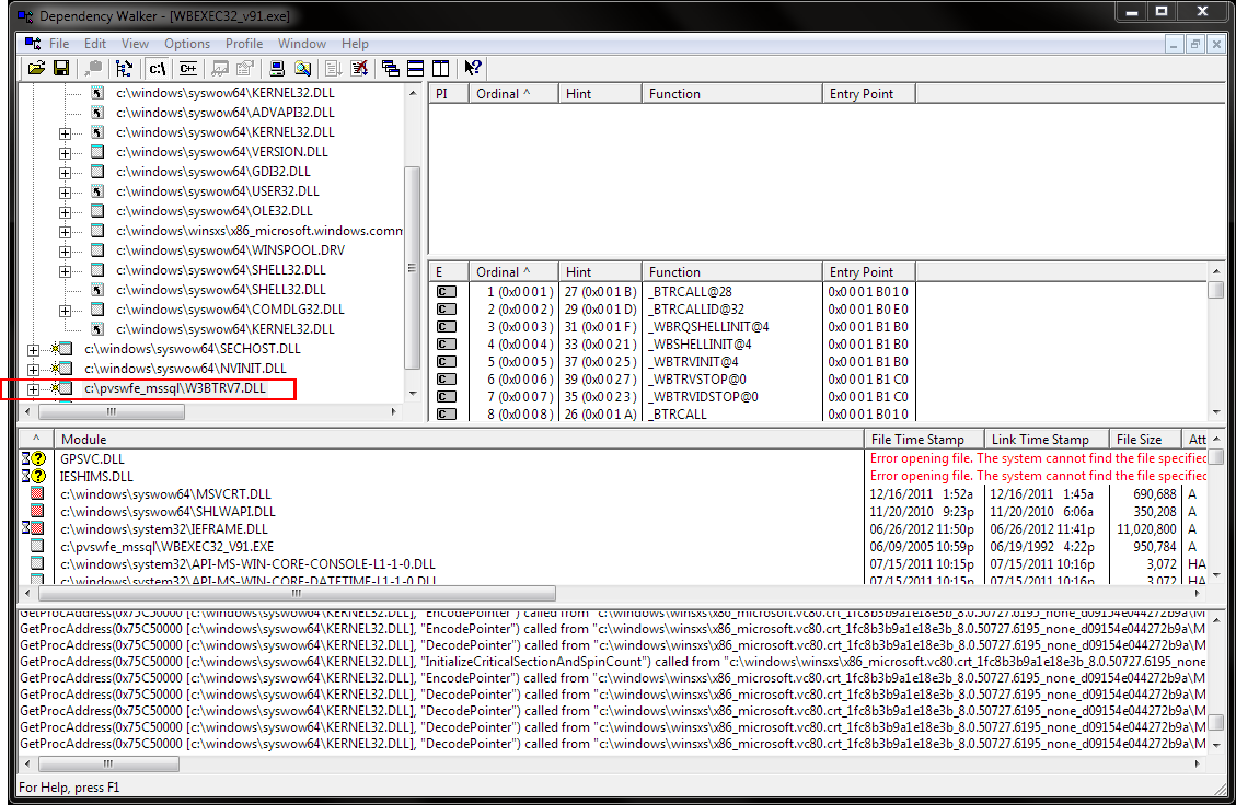 Troubleshooting Btrieve Driver Deployment