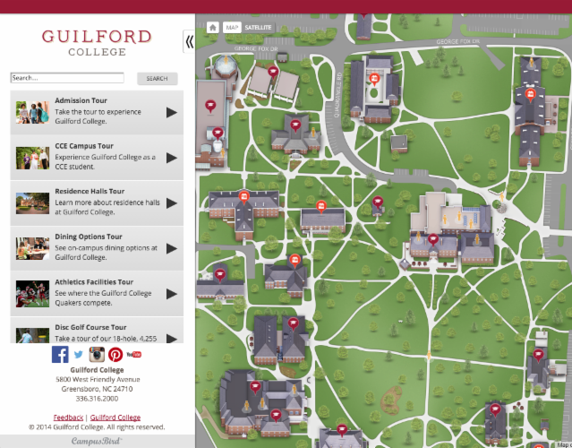 Guilford College Campus Map Don't waste a first impression on static maps or dated video tours 