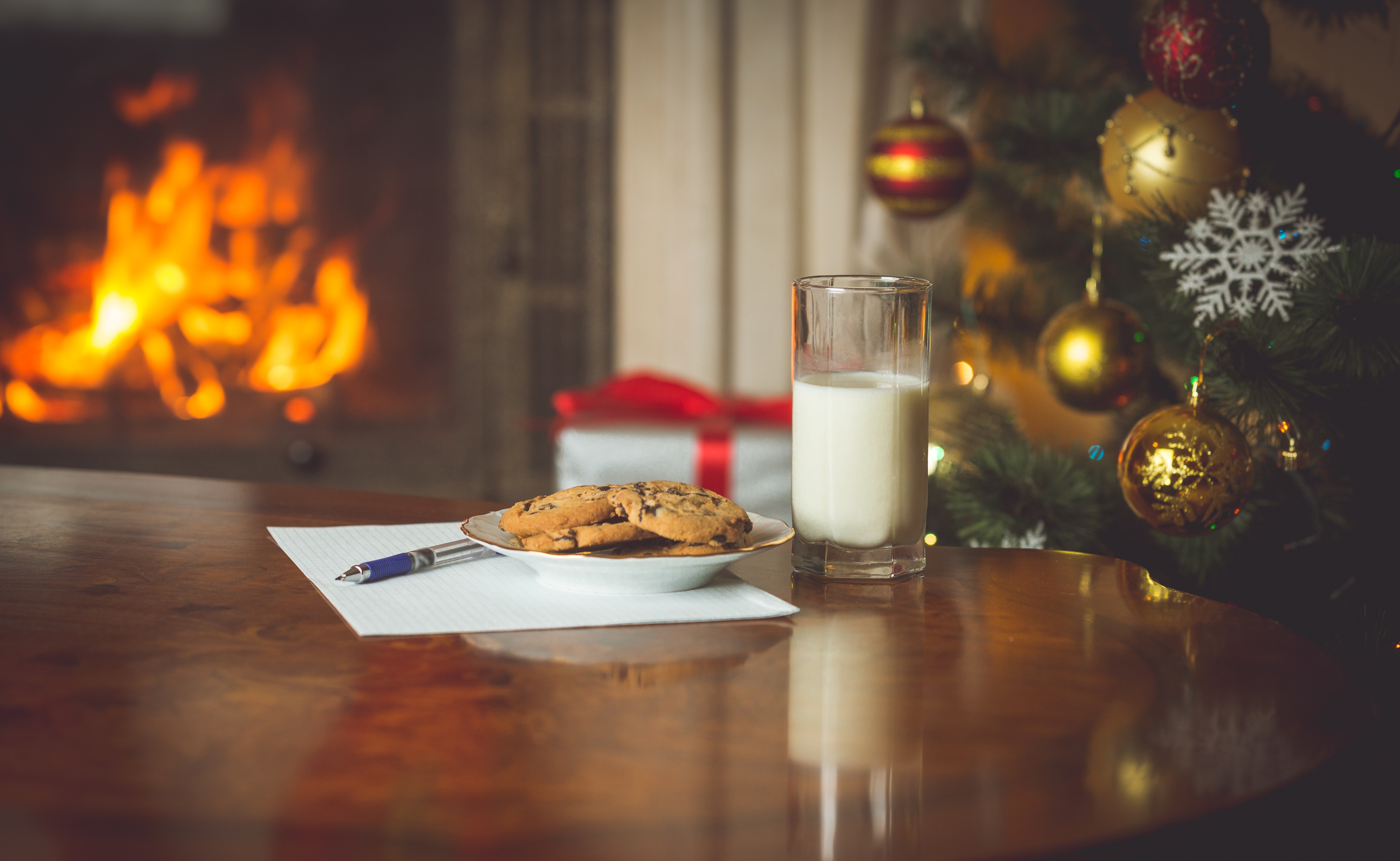 Santa, cookies and milk on Christmas.jpg