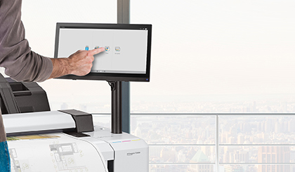 HP DesignJet T2600 - zoom display enviro-1