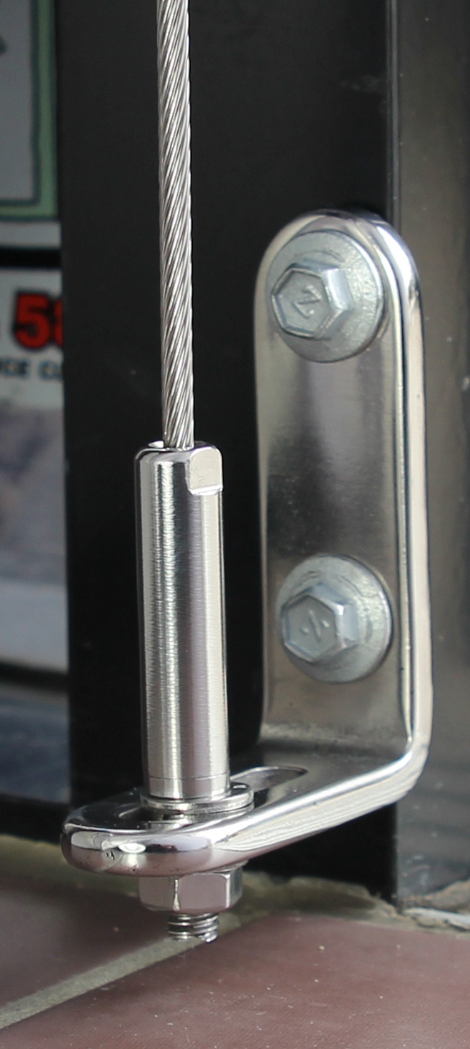 awning wire guide awning wire guide