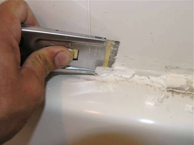 Removing Mildew Bathroom Caulk Ideas Moldy Shower Caulk Fixed