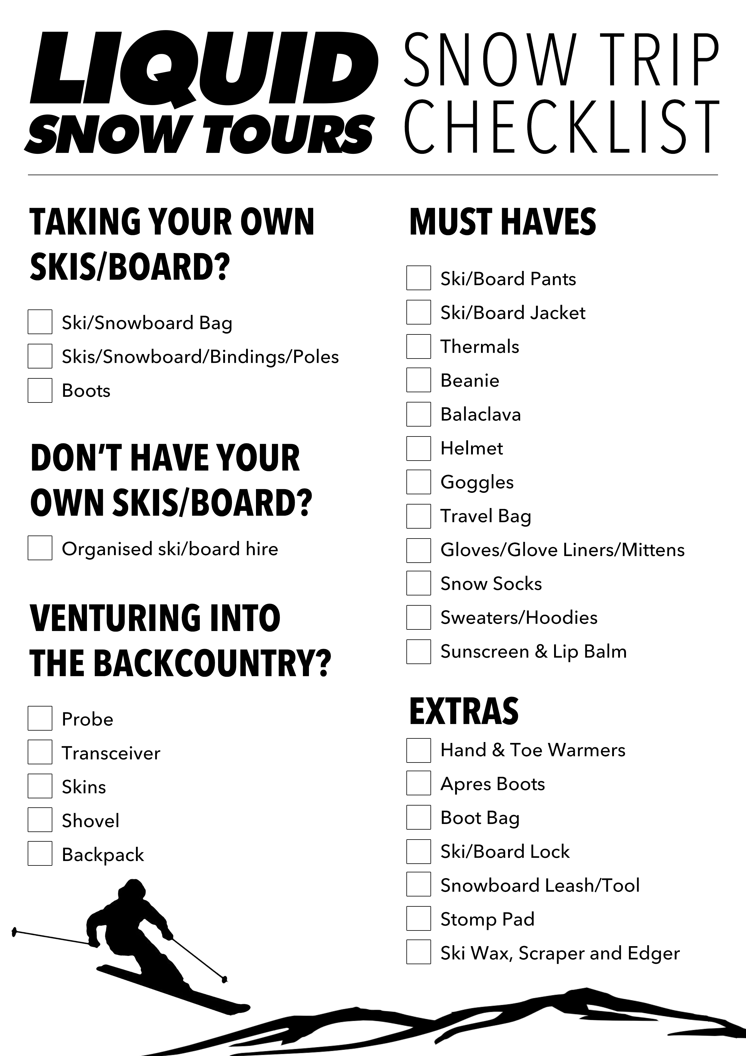 LST Snow Checklist (1)