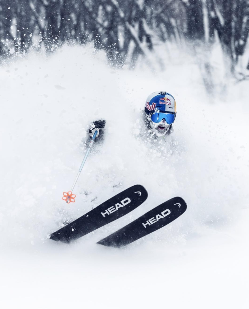 Freeskier Jon Olsson on the slopes of Hakuba