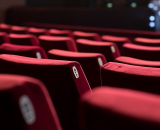 rows of theater chairs