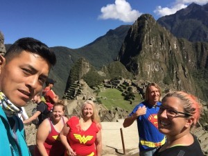 Roxane hiking in Peru last year