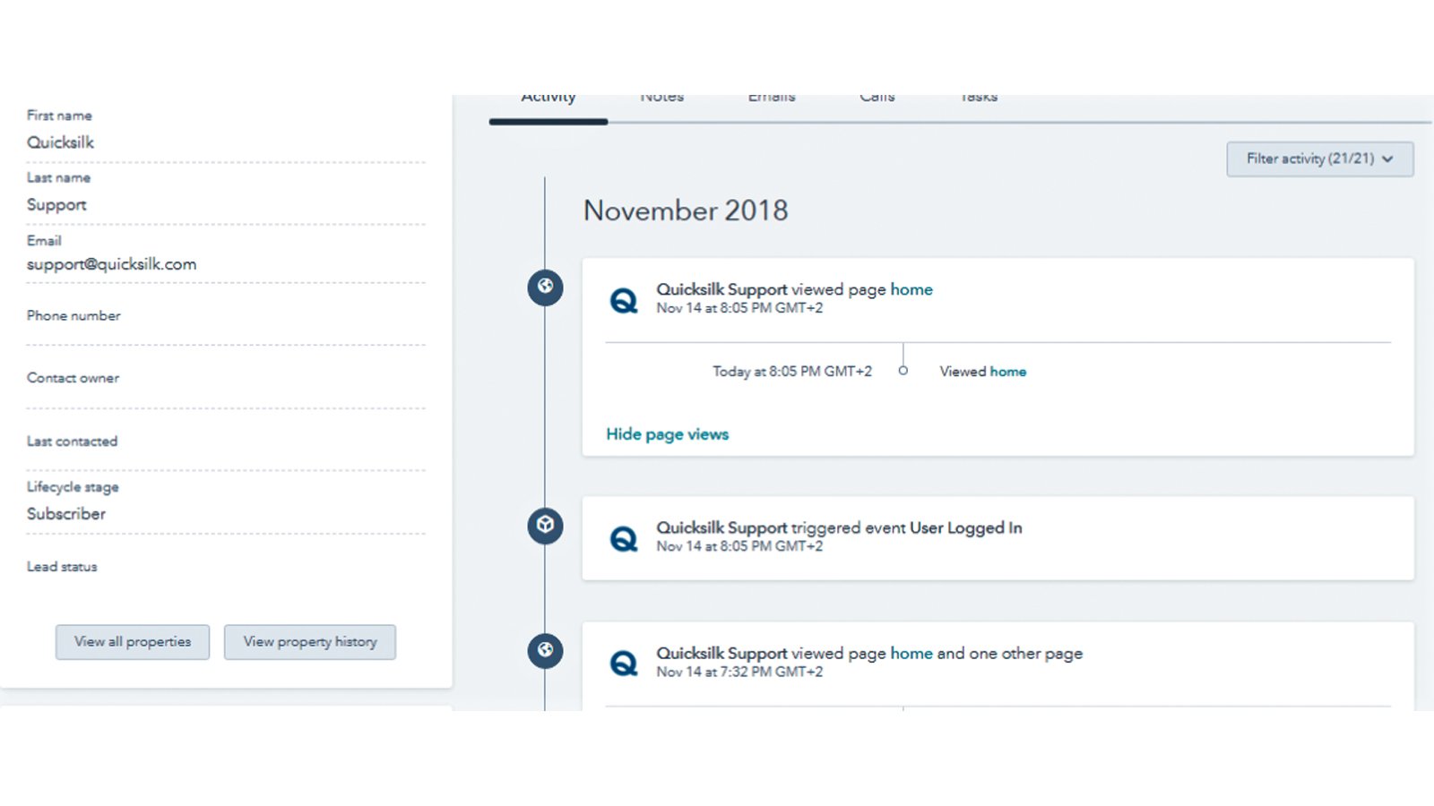Increase User Engagement Visibility