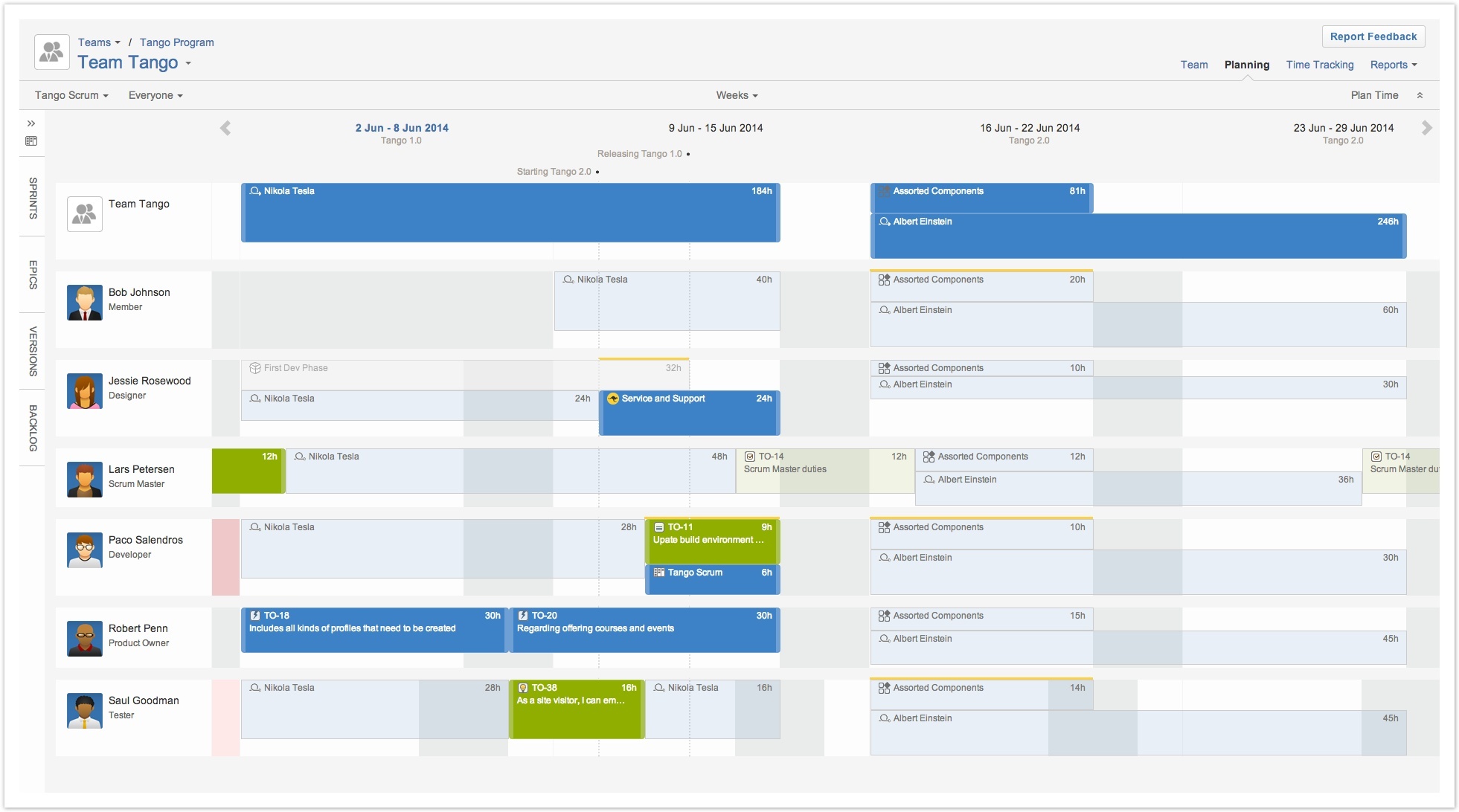 timeline planner