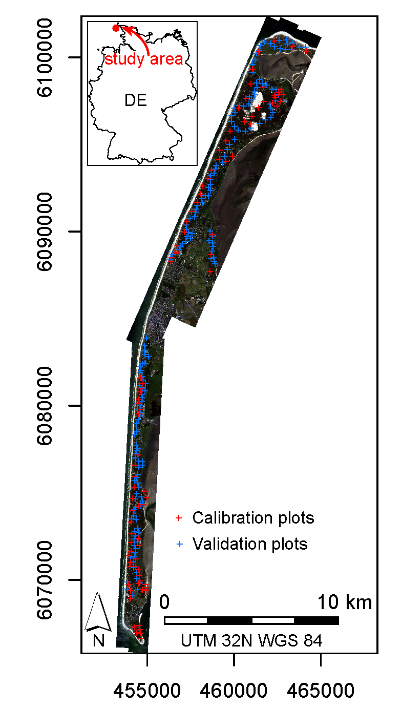 true colour composite derived from hyperspectral APEX imagery