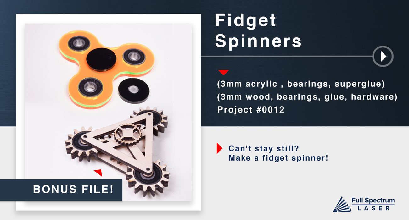 laser cut fidget spinner