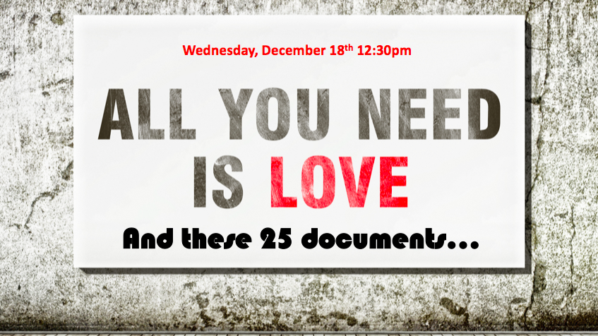 WEBINAR - All You Need is Love and these 25 Documents Screen Shot 2019-11-21 at 9.58.39 AM