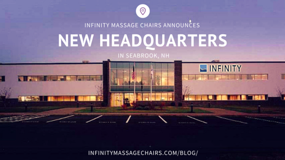 Infinity Massage Chairs Announces New Headquarters in Seabrook, NH