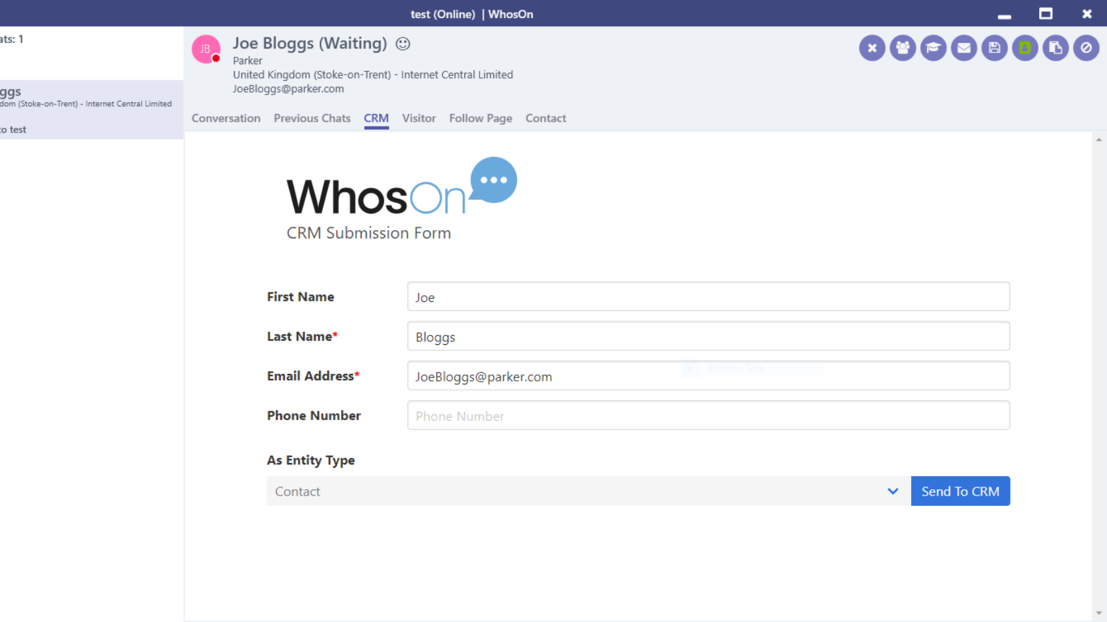 Update and create HubSpot records from within the WhosOn client