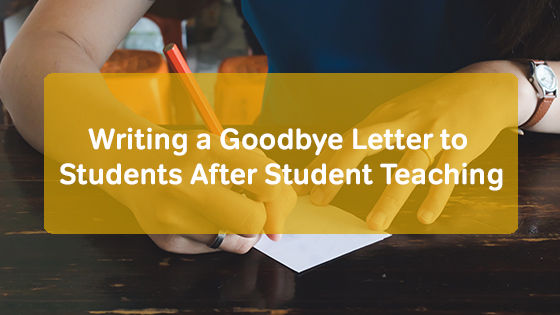 Student Teacher Letter from Mentor Teacher/Cooperating Teacher