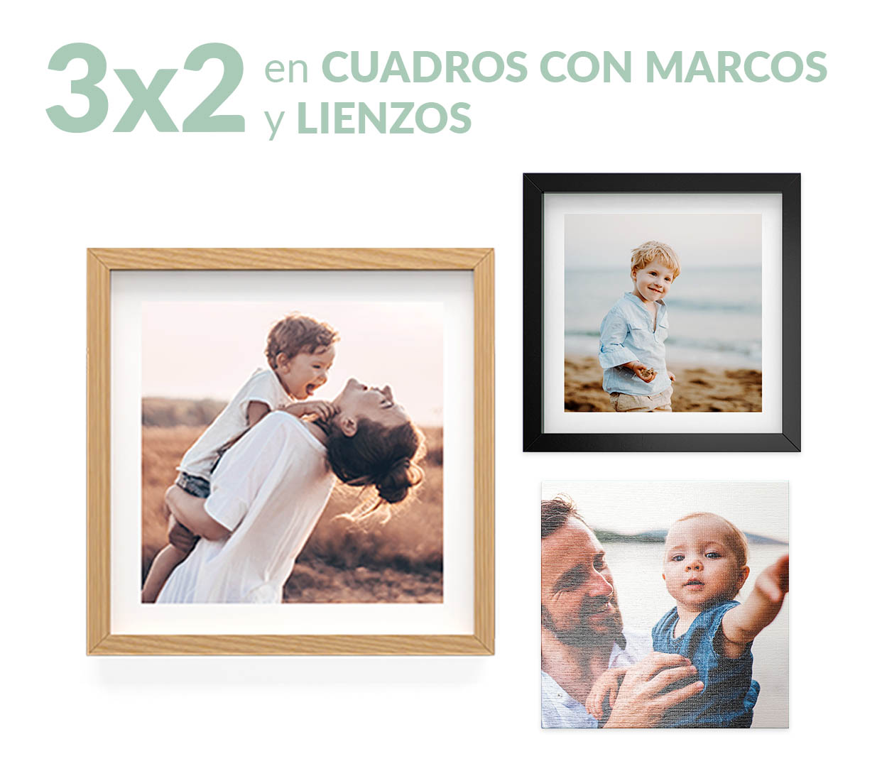 3x2 en Cuadros y Marcos. El menos caro te lo regalamos
