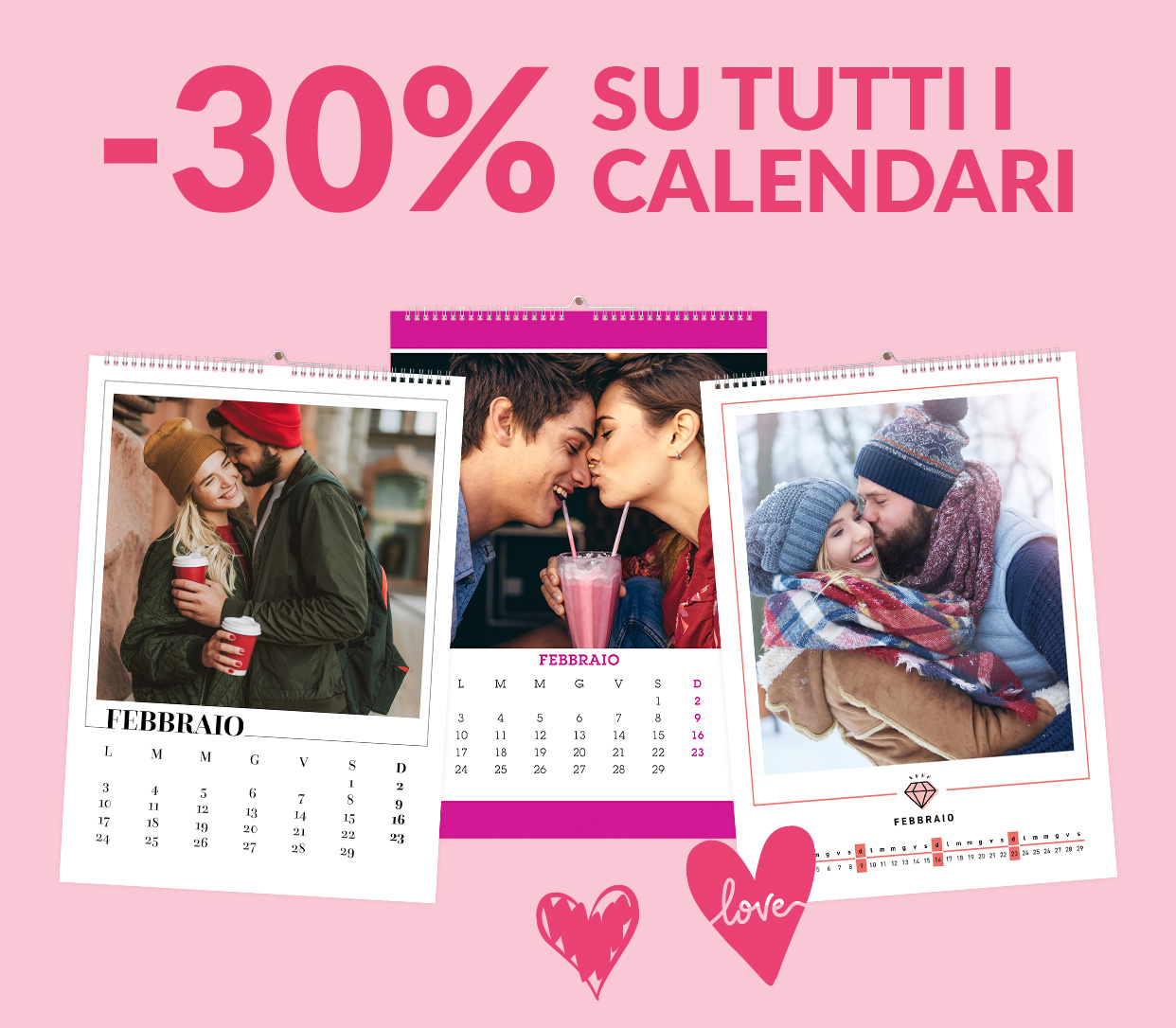 -30% su Calendari e Agende