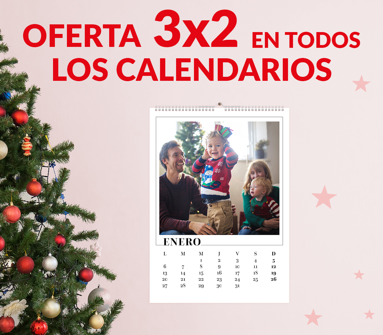 Oferta 3×2 en todos los calendarios. El menos caro te lo regalamos.