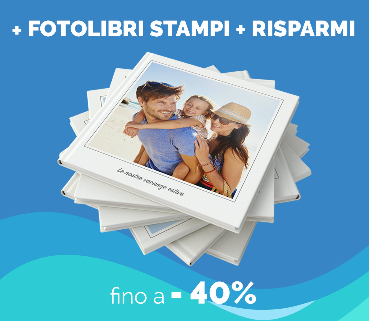 Fino a -40% sui FotoLibri, in base alla quantità