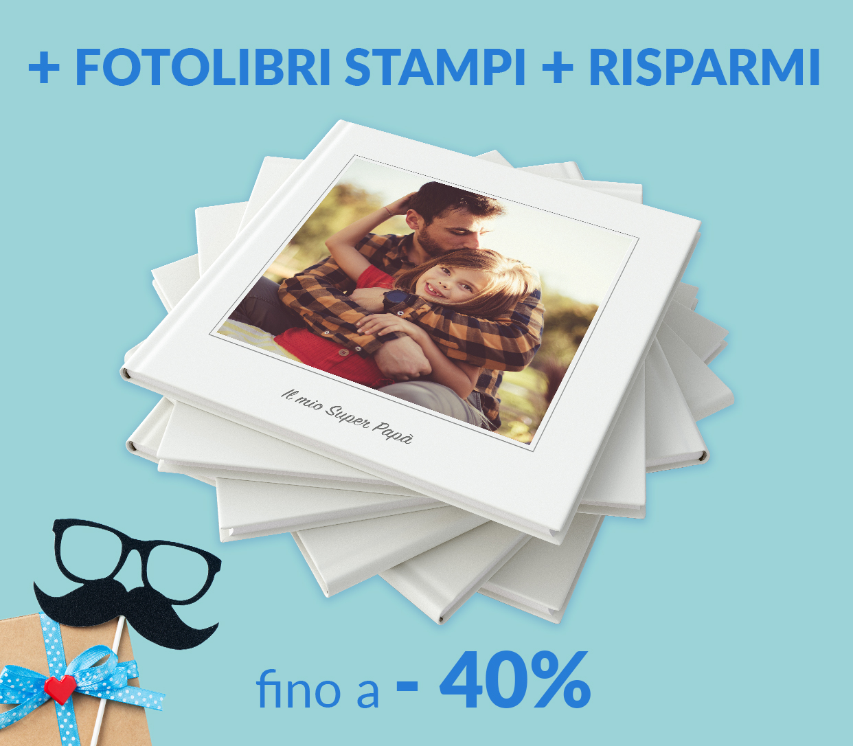 Fino a -40% sui FotoLibri, in base alla quantità