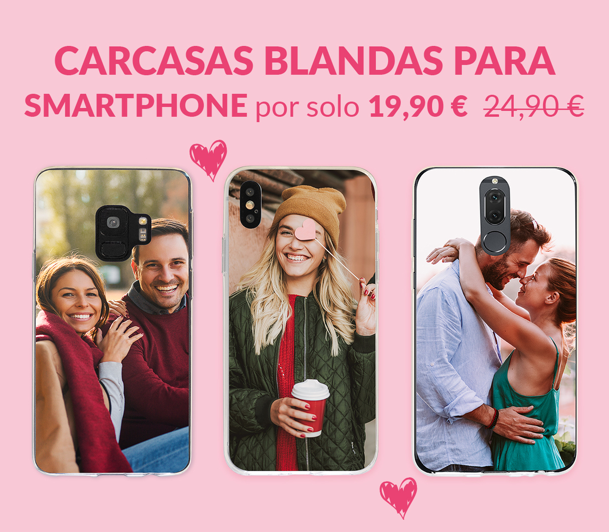 Carcasas blandas para smartphone por solo 19,90 € en lugar de 24,90 €