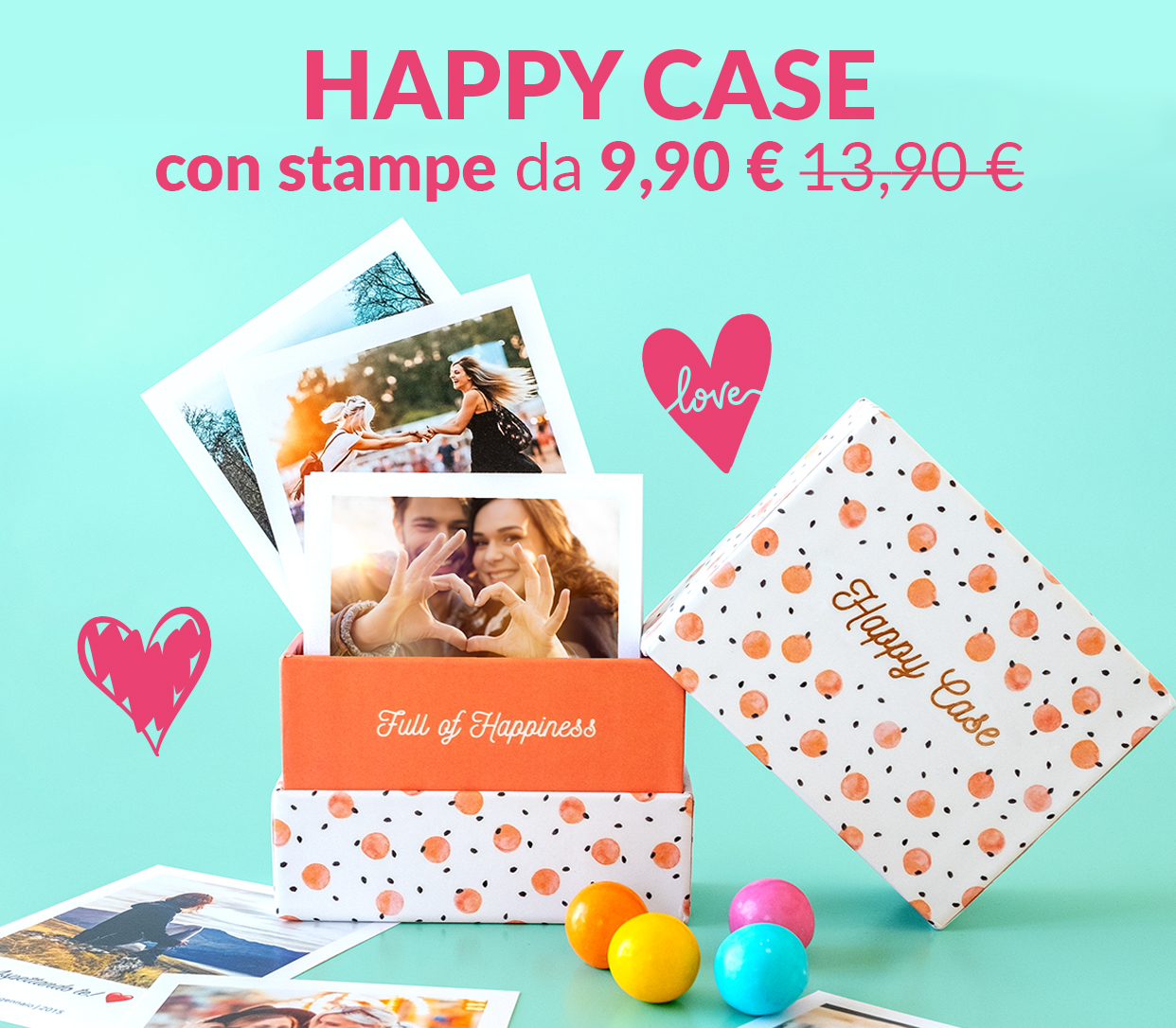Happy Case con stampe, da 9,90€ anziché 13,90€