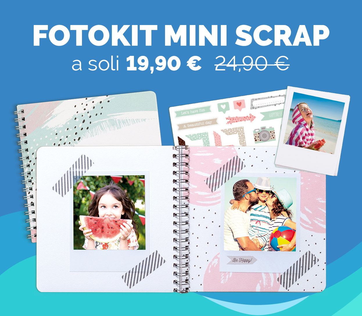 FotoKit Mini Scrap a soli 19,90€ anziché 24,90€